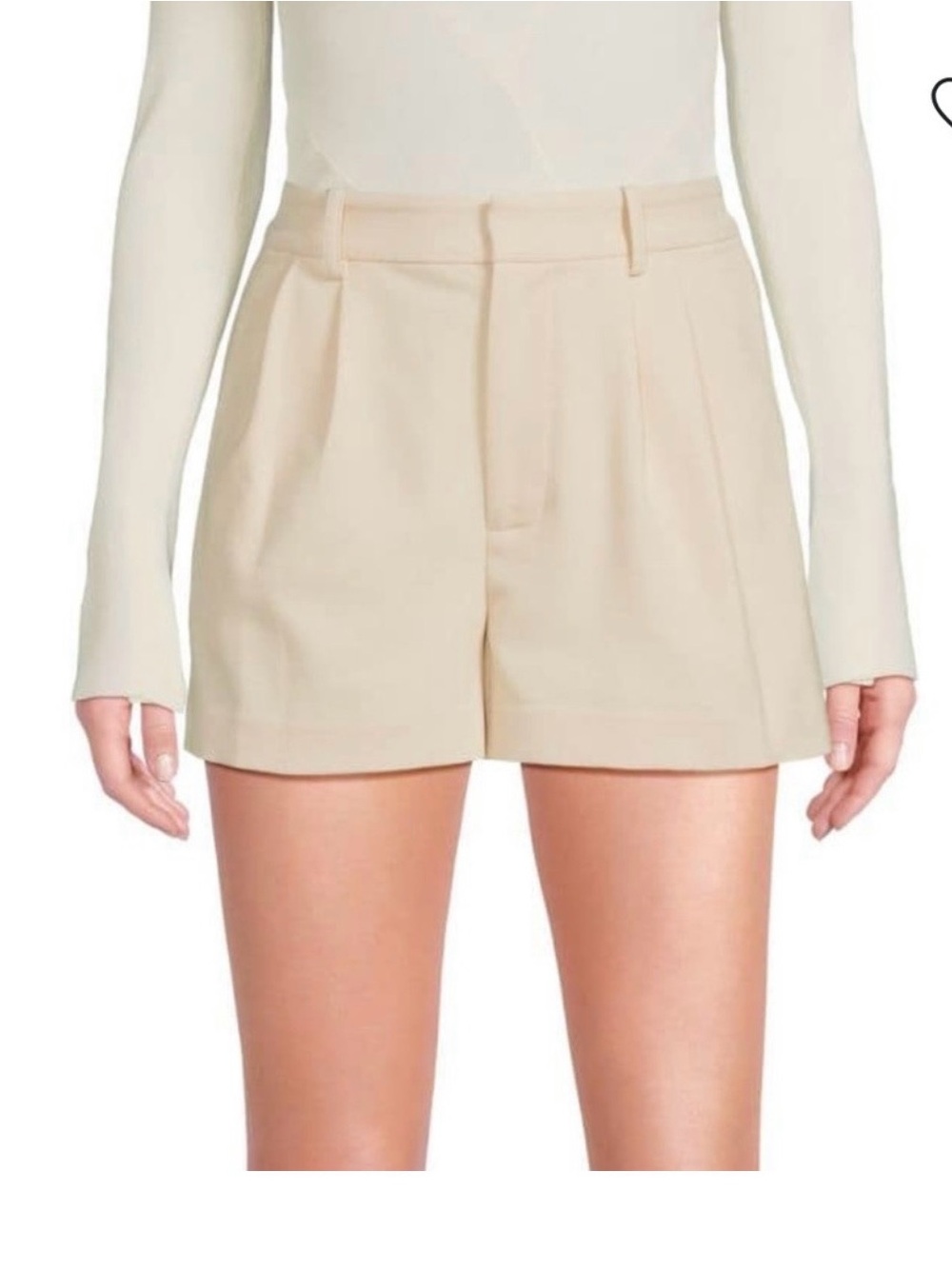 Alice + Olivia Conry Pleated Shorts Khaki Size 4